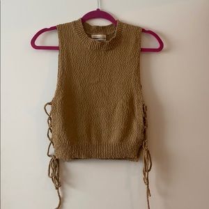 UO Lightweight Knit Tank w/lace up sides